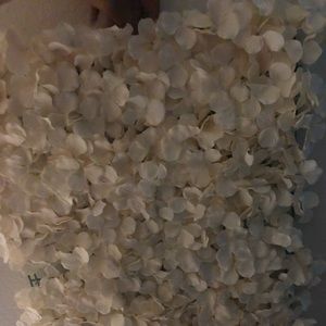 faux flowers for flower wall